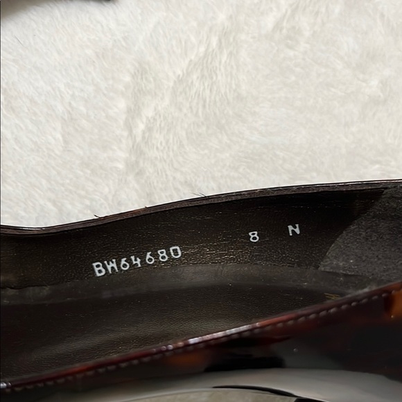 Stuart Weitzman Women's Dark Brown Peep Toe Heels - Picture 7 of 10